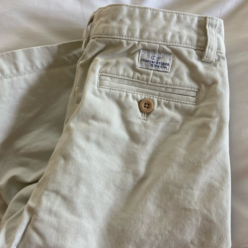 Vineyard Vines Stone Cotton Shorts, Size 12